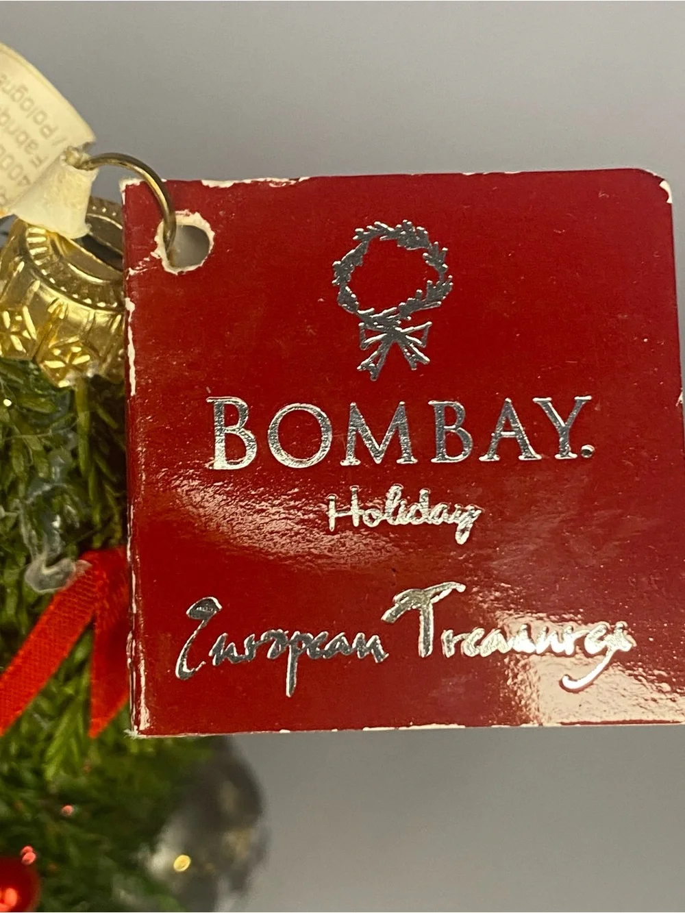 Vintage Blown Glass Bombay Safari/Jungle Animal Holiday Tree Ornament - Green